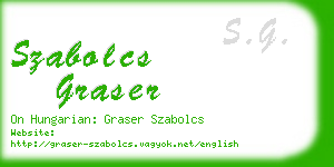 szabolcs graser business card